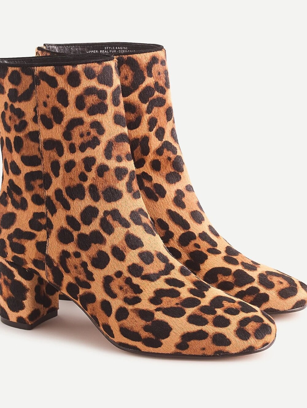 NWOT J CREW Willa calf hair ankle boots, Size 9
